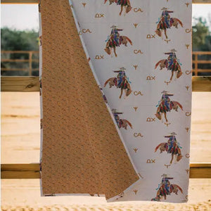 Casey Cowgirl Patchwork Linen King Quilt - Ida Mae Home