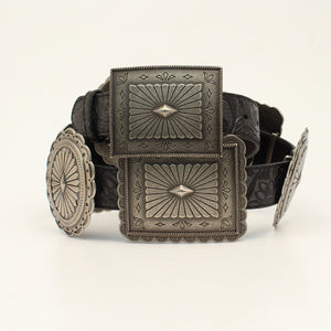 Embossed Oval Concho Belt - Ariat