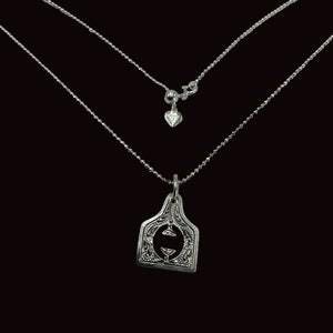 Hamley Barrel H Necklace - Vogt Silversmith
