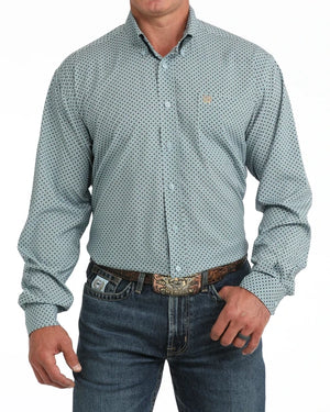 Men's L/S Arenaflex Light Blue Shirt - Cinch