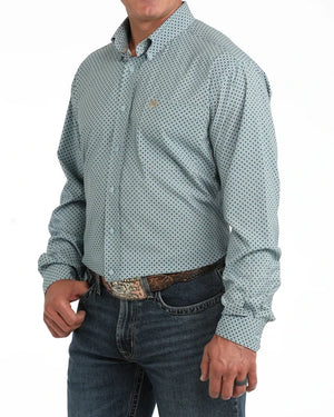Men's L/S Arenaflex Light Blue Shirt - Cinch