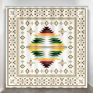Mesa Off-White Shower Curtain - Fringe Scarves