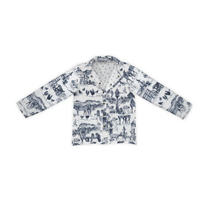 Aledo Toile Snap Quilted Jacket - Ida Mae Home