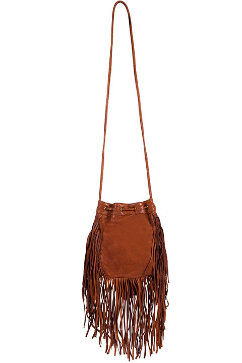 Fringe Leather Handbag - Scully