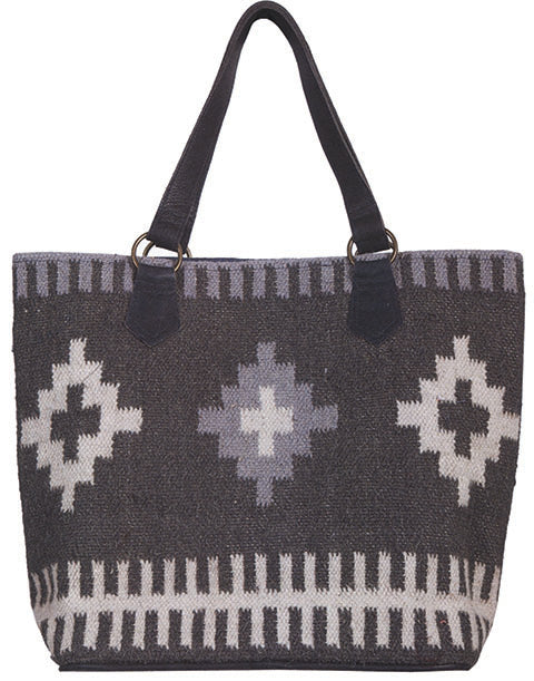 Aztec Inspired Woven Handbag - Scully