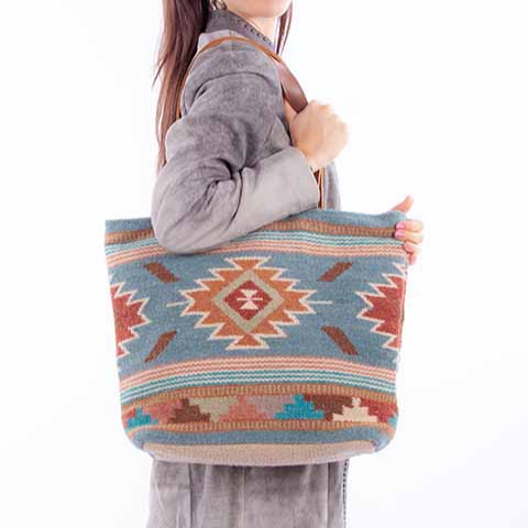 Women's Southwestern Woven Handbag - Scully