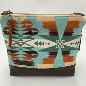 Large Wool Crossbody Purse - Puddle City Craft