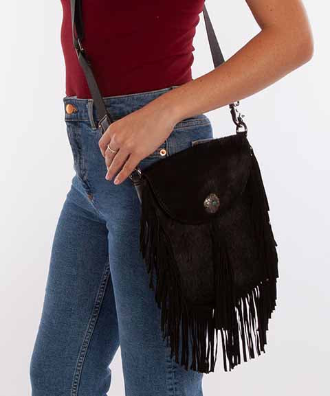 Western Flair Leather Handbag - Scully