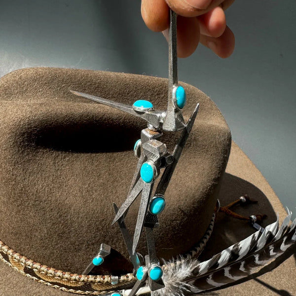 Magnetic Horseshoe Nail Hat Pin - Hallett Peak