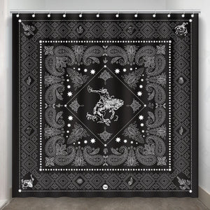 Bandito Bandana Shower Curtain - Fringe Scarves