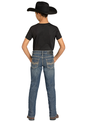 Boy's Raised Denim Revolver Jeans - Rock & Roll
