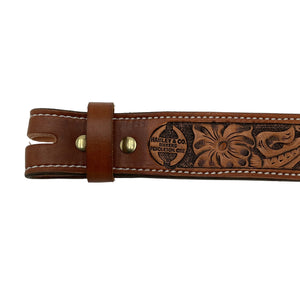 Hamley Floral Combo Straight Belt - Hamley Saddle Shop