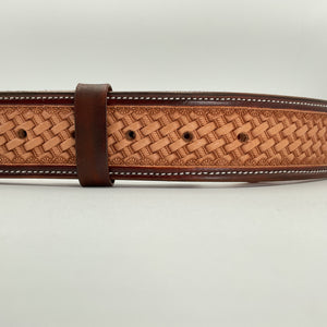 Hamley Full Basket Weave Straight Belt