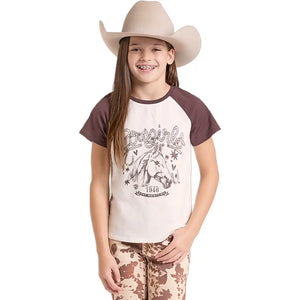 Girl's Raglan Sleeve Tee - Rock & Roll Denim
