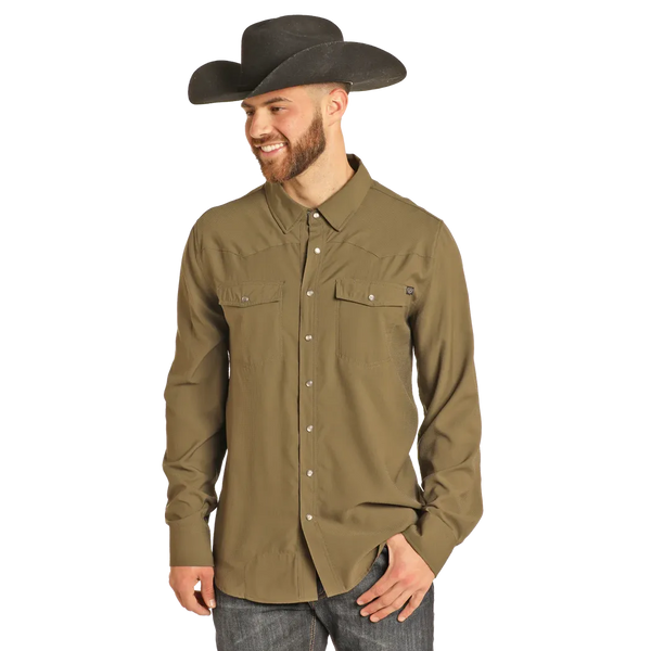 Men's TEK Western Shirt - Rock &Roll Denim