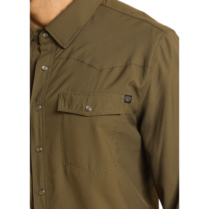 Men's TEK Western Shirt - Rock &Roll Denim