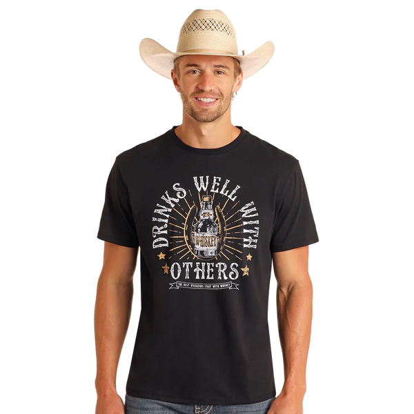 Men's Drink Well with Others Tee - Rock&Roll Denim