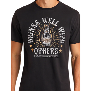 Men's Drink Well with Others Tee - Rock & Roll Denim