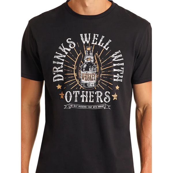 Men's Drink Well with Others Tee - Rock&Roll Denim