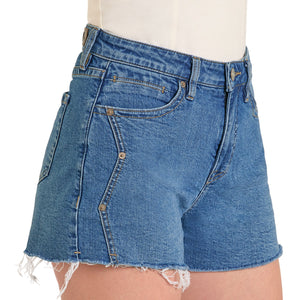 Women's Zig Zag Detail Shorts - Rock & Roll Denim