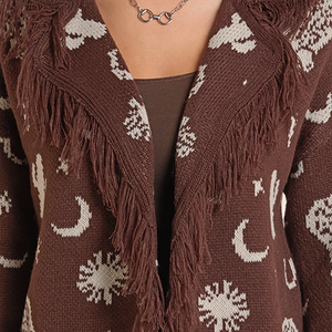 Western Cardigan w/Fringe - Rock & Roll