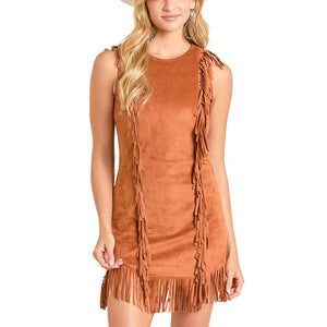 Women's Fringe Dress -  Rock & Roll Denim