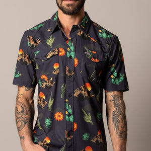 Men's Berry Black Polo - Kimes Ranch