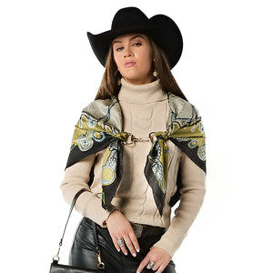 Snaffle Bit Scarf Buckle - Fringe Scarves