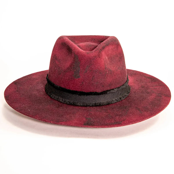 Bordeaux Plum Felt Fedora Hat - American Hat Makers