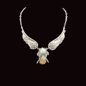 Navajo Embellished Turquoise Necklace - Matt 925 Inc.