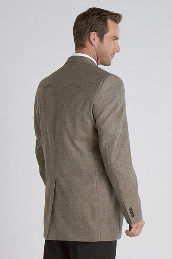 Men's Big and Tall Plano Brown Sport Coat  - Cripple Creek