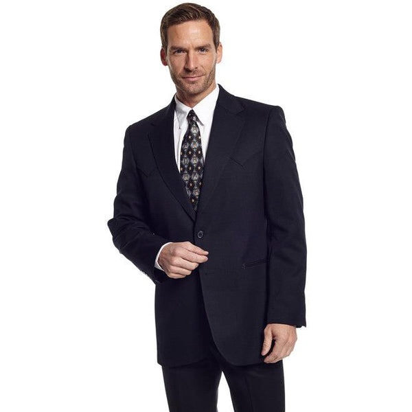 Men's BIG AND TALL BLACK ABILENE SPORT COAT - Sidran