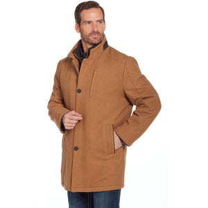 Men's Camel Colored Wool Coat - Cripple Creek