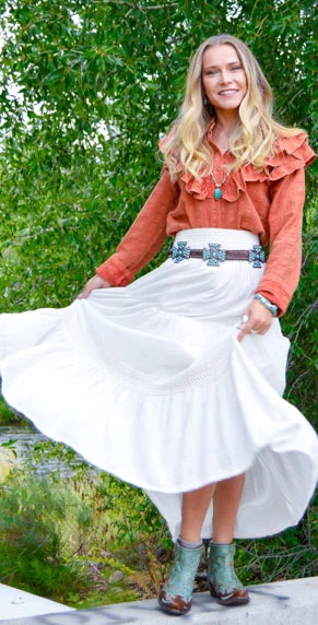The Clementine Maxi Skirt - Cotton & Rye