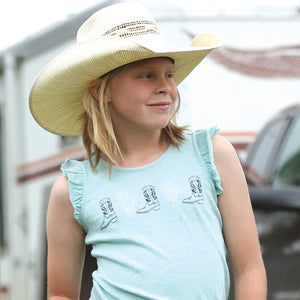 Girl's Boots Embroidery Tank - Cruel