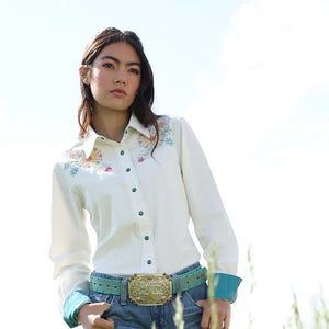 Women's Western Embroidered Shirt - Cruel Girl