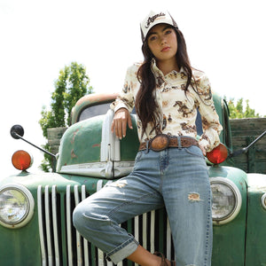 Women's L/S Print Shirt - Cruel Girl
