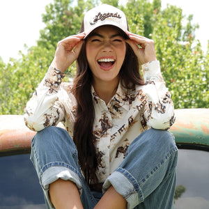 Women's L/S Print Shirt - Cruel Girl