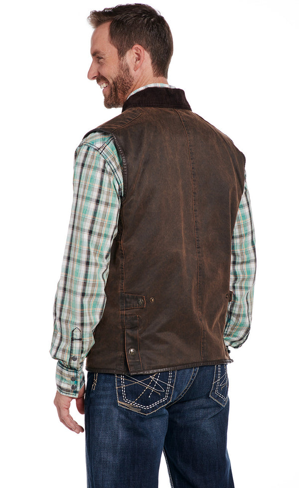 Men's Enzyme Washed Cotton Vest - Cripple Creek