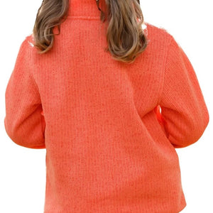 Girl's Coral 1/4 zip Sweatshirt - Cruel Girl