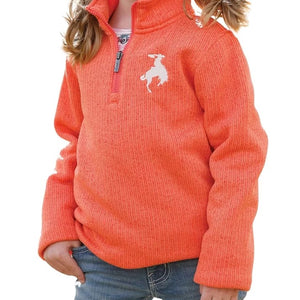 Girl's Coral 1/4 zip Sweatshirt - Cruel Girl