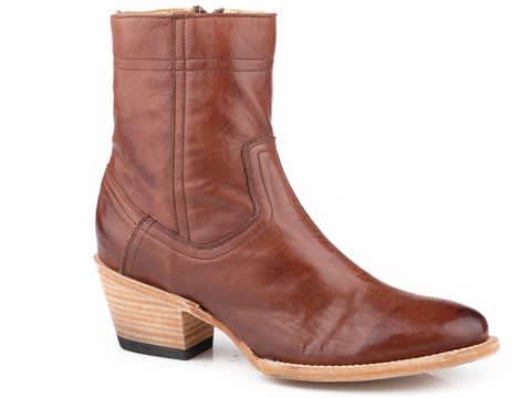 Cognac Calf Vamp 7" Shaft Boots - Stetson