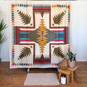 Cross Me Shower Curtain - Fringe Scarves