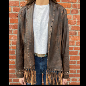Women's Rivet & Fringe Jacket - Cripple Creek