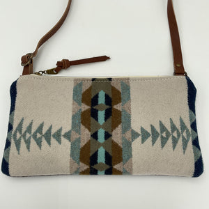 Small Wool Crossbody Purse No Fringe - Puddle City Craft