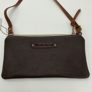 Small Wool Crossbody Purse No Fringe - Puddle City Craft