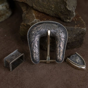 3/4 " Antique San Antonio Buckle - Hansen Western Gear