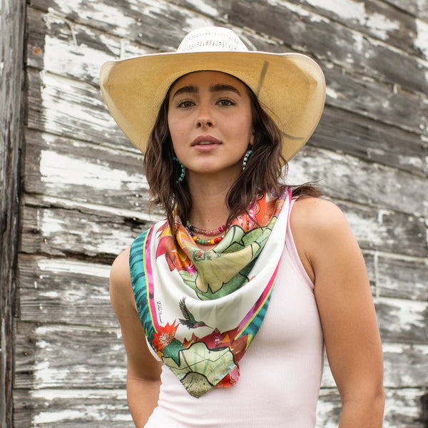 Cactus Bloom - Fringe Scarves