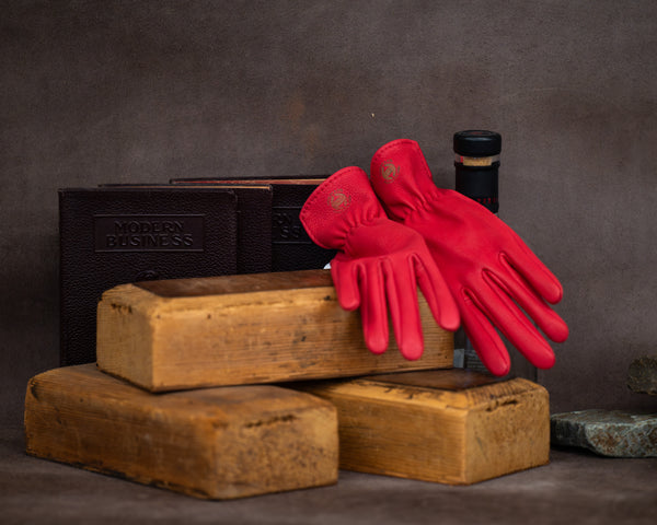 Deerskin Dress Glove Red - Geier Gloves