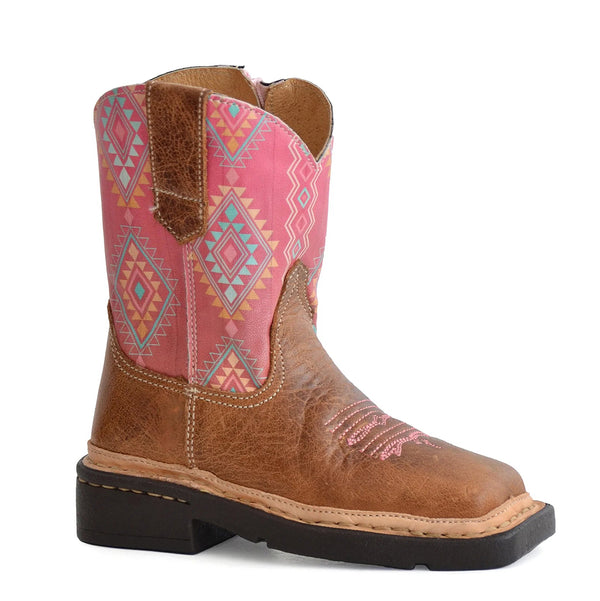 Toddler's Dakota Square Toe Boots - Roper